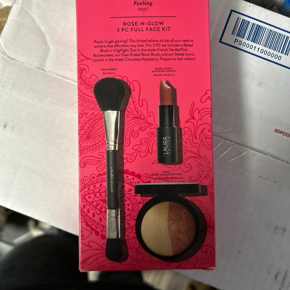 Laura Geller Rose-N-Glow 3 PC Full Face Kit - Rose & Glow